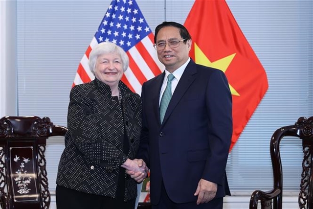 Vietnam's PM meets US Treasury Secretary in New York