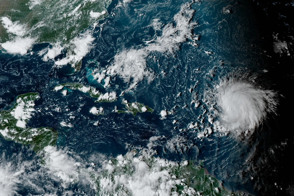 Hurricane Lee swirls through open waters on a path to Atlantic Canada