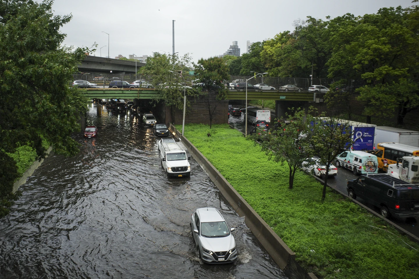 New York City area under state of emergency after storms flood subways ...