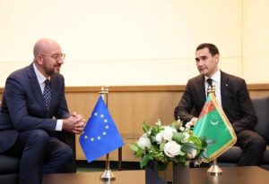 President of Turkmenistan meets with Charles Michel