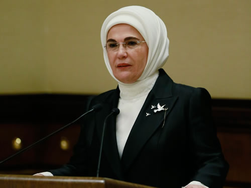 Turkish First Lady calls for awareness of traumatic consequences of wars