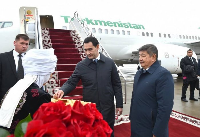 President of Turkmenistan arrives in Kyrgyzstan