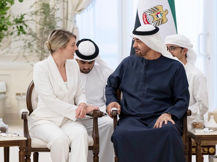 UAE President receives Canadian FM