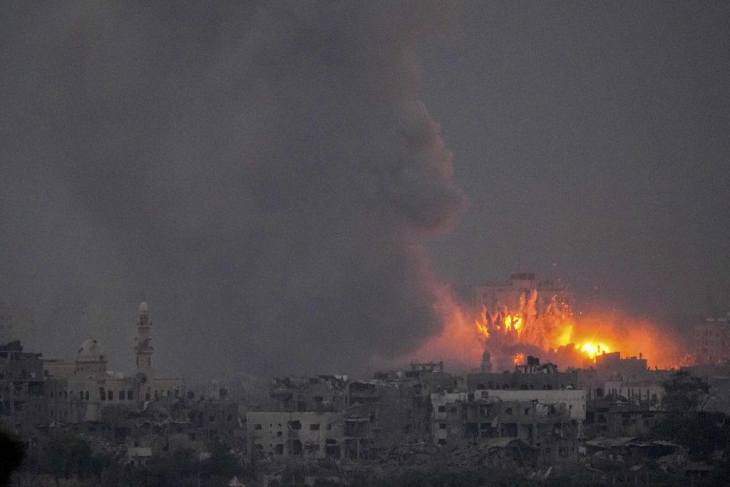 Israeli forces continue to bombard parts of Gaza with air strikes