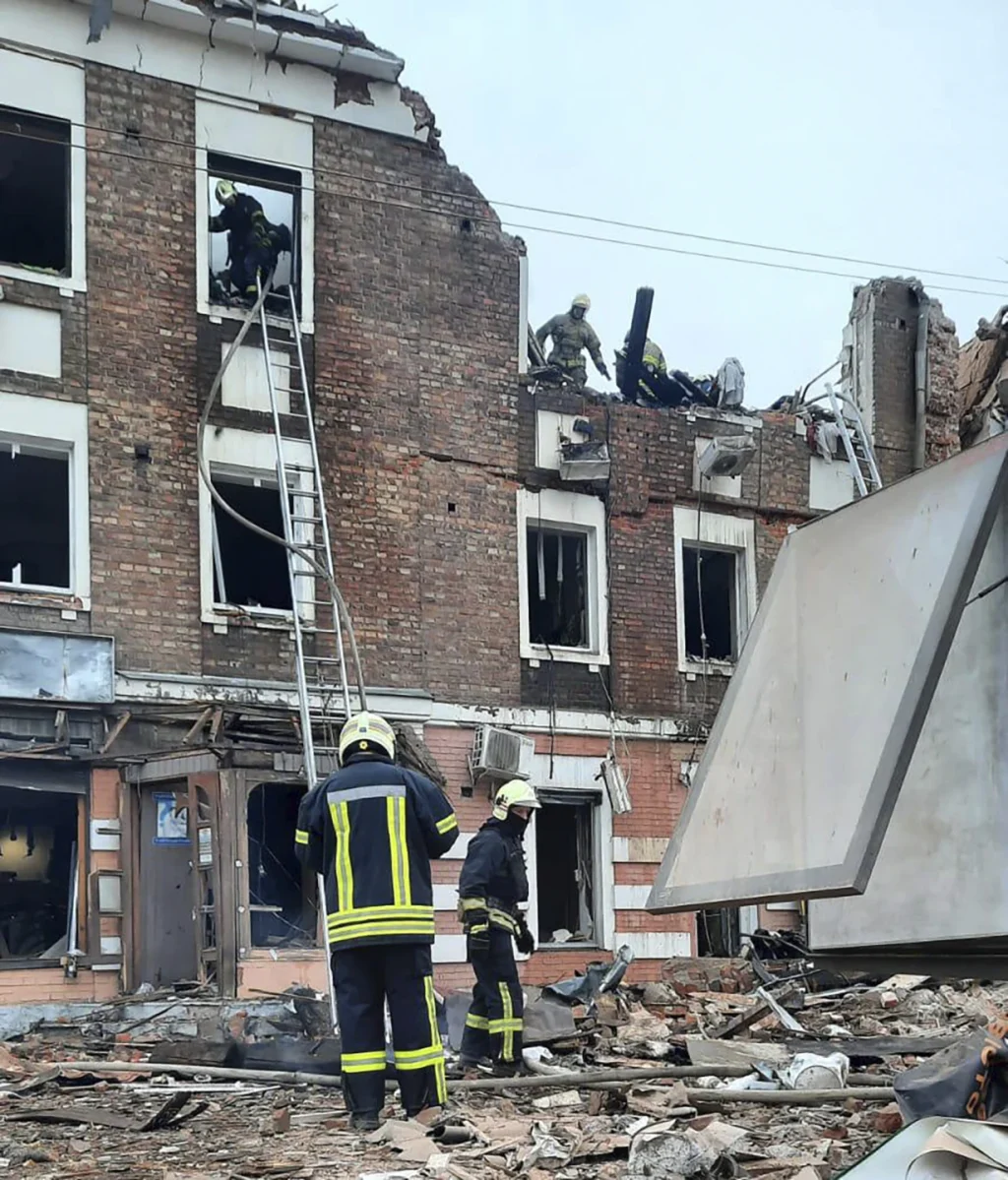Russian missile attack in Kharkiv