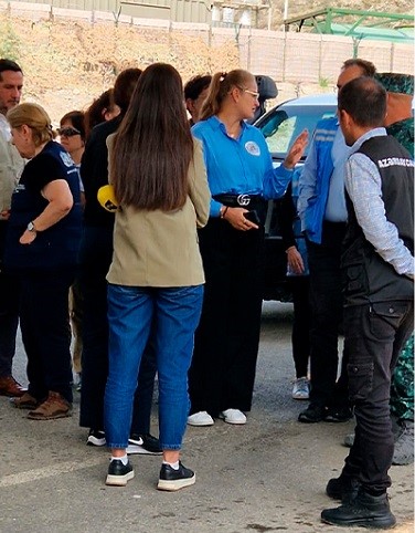 UN representatives visit Lachin border checkpoint