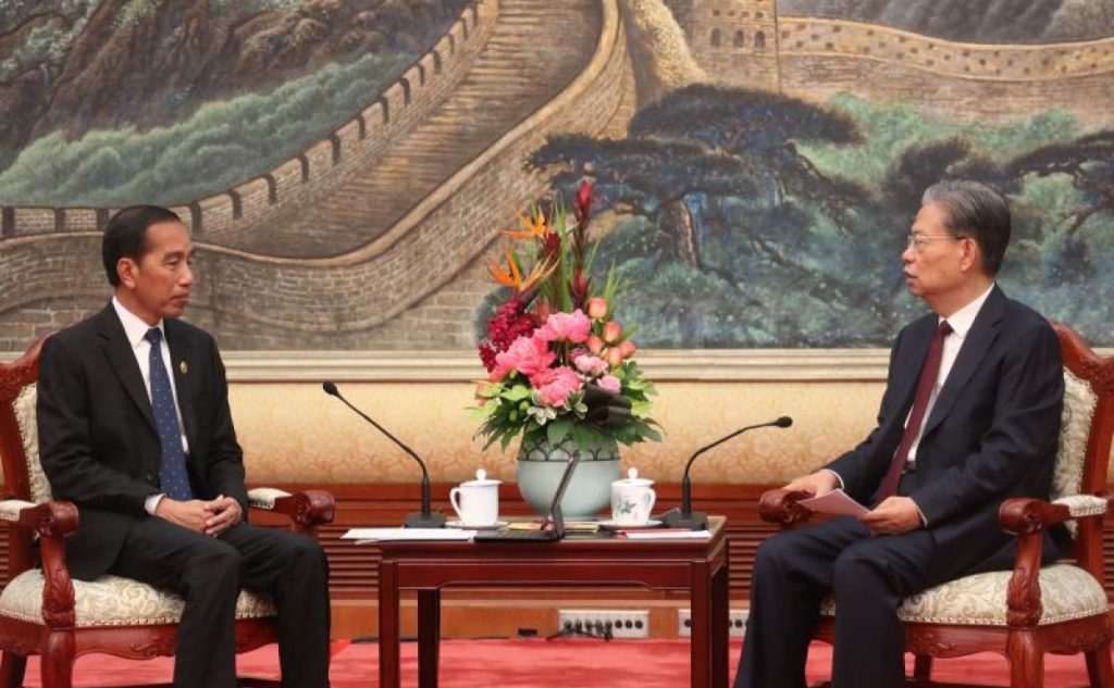 President Jokowi meets with China's NPCSC Chairman in Beijing