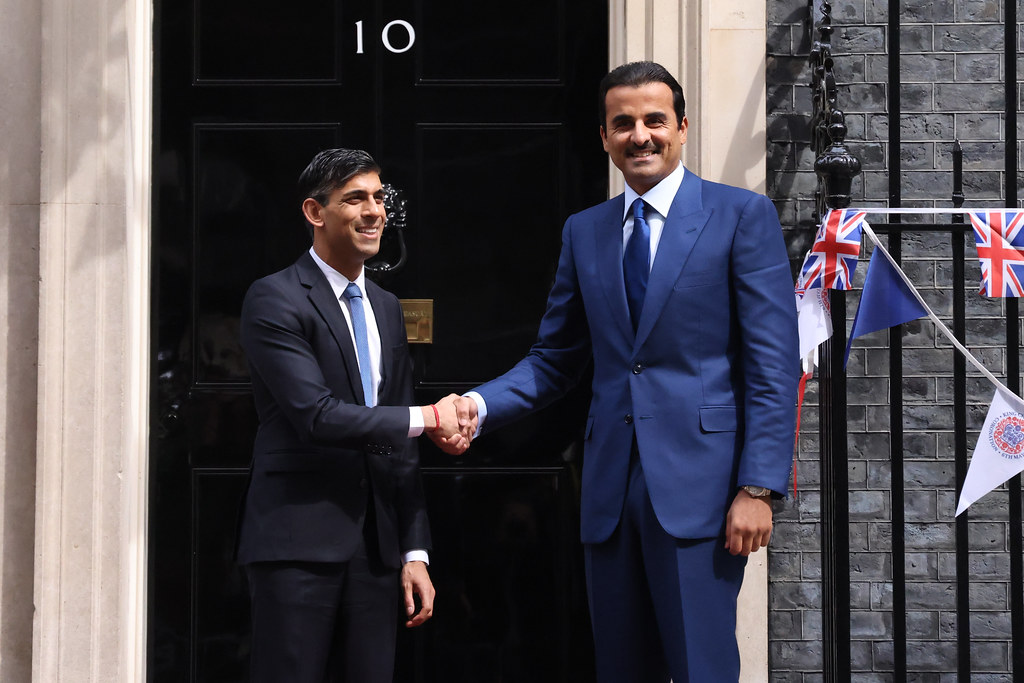 Amir of Qatar receives phone call from PM Sunak