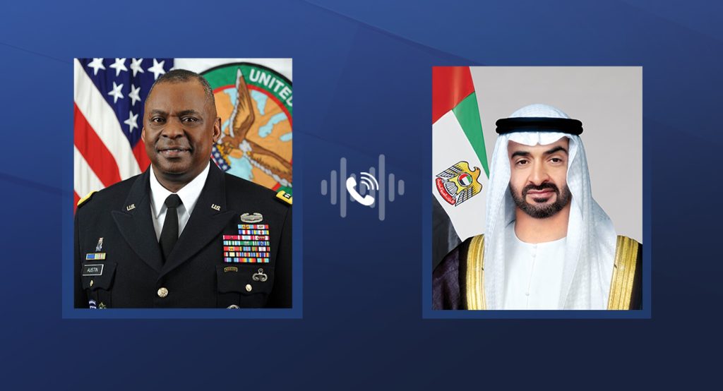 President of UAE holds phone call with US Secretary of Defense