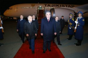 President of Tajikistan arrives in Azerbaijan