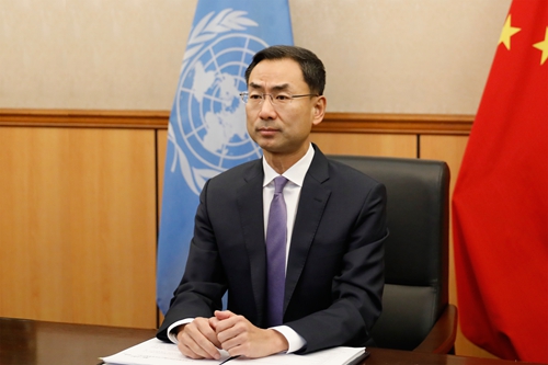 Chinese envoy to UN urges Israel to lift blockade of Gaza, ceasefire is priority