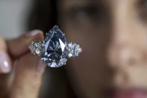 Largest fancy blue diamond sells for more than $44 million in Geneva