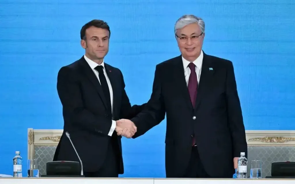 Tokayev, Macron attend opening of Kazakhstan-France business forum