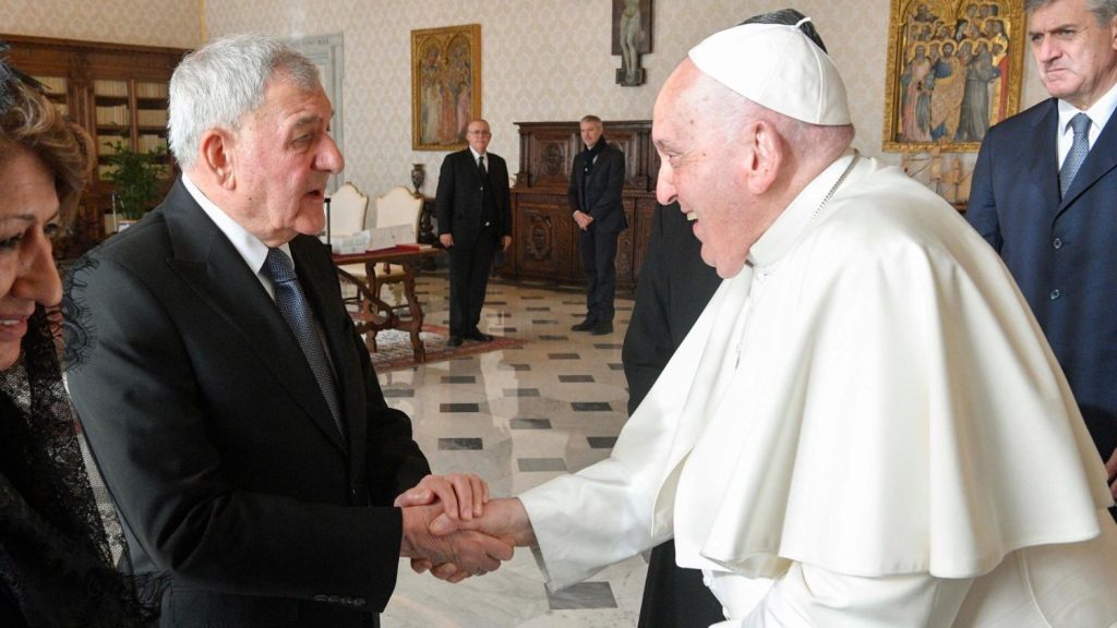Pope Francis receives President of Iraq