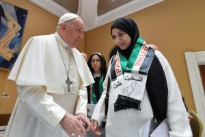 Pope Francis meets at Vatican with relatives of Israeli hostages and Palestinians living in Gaza