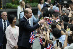 Prince William arrives in Singapore for annual Earthshot Prize award