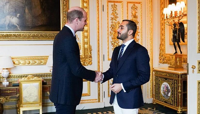 Prince William receives Oman's Sayyid Theyazin