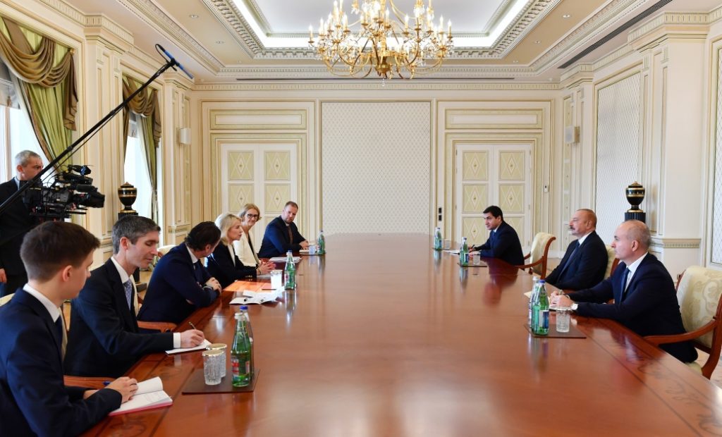 Ilham Aliyev, OSCE PA President exchange view on South Caucasus situation