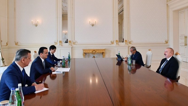 President Ilham Aliyev receives Uzbek minister of investment, industry & trade
