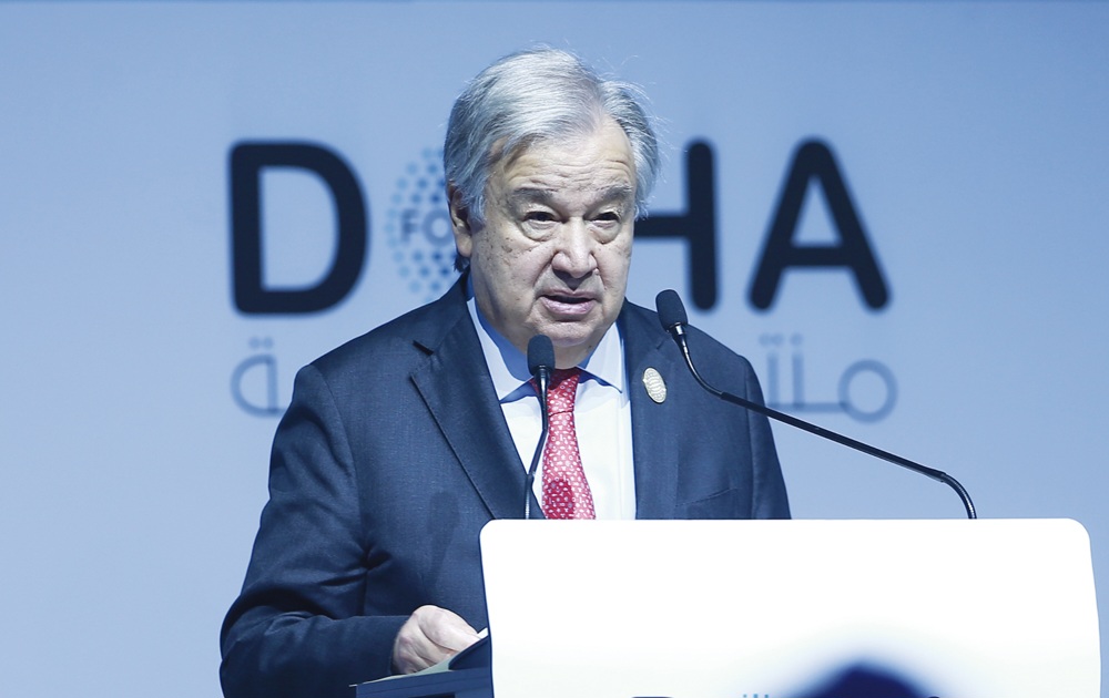 Guterres appreciates Qatari mediation efforts
