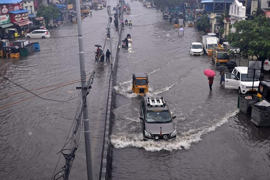 Heavy rains leave at least 12 dead before storm Michaung makes landfall on  India's southeast coast