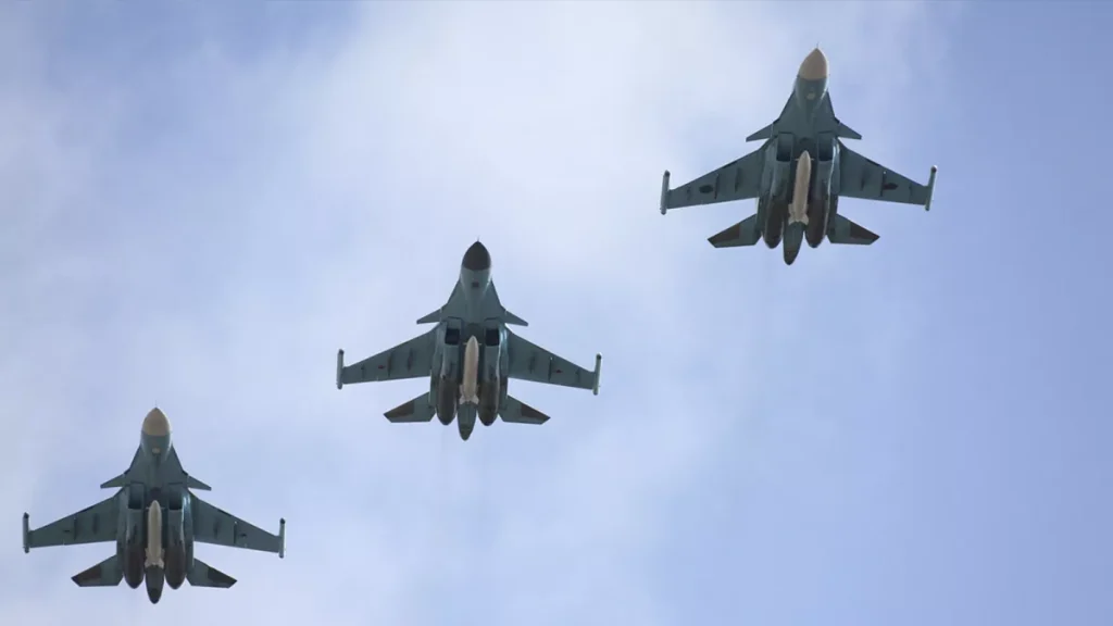 Ukraine claims to down three Russian fighter jets