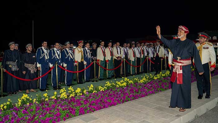 Sultan of Oman hosts dinner on SAF Day at Al Barakah Palace