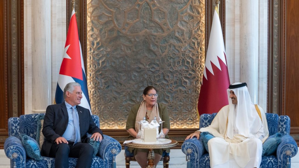 Amir of Qatar, Cuban President discuss joint cooperation in various fields