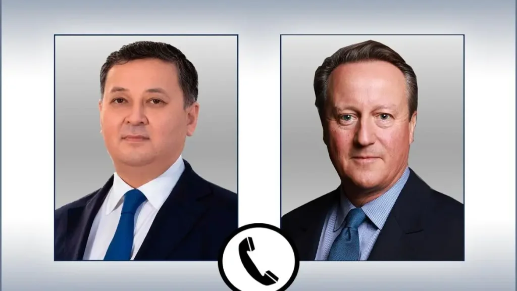 Kazakh, British FMs hold phone conversation