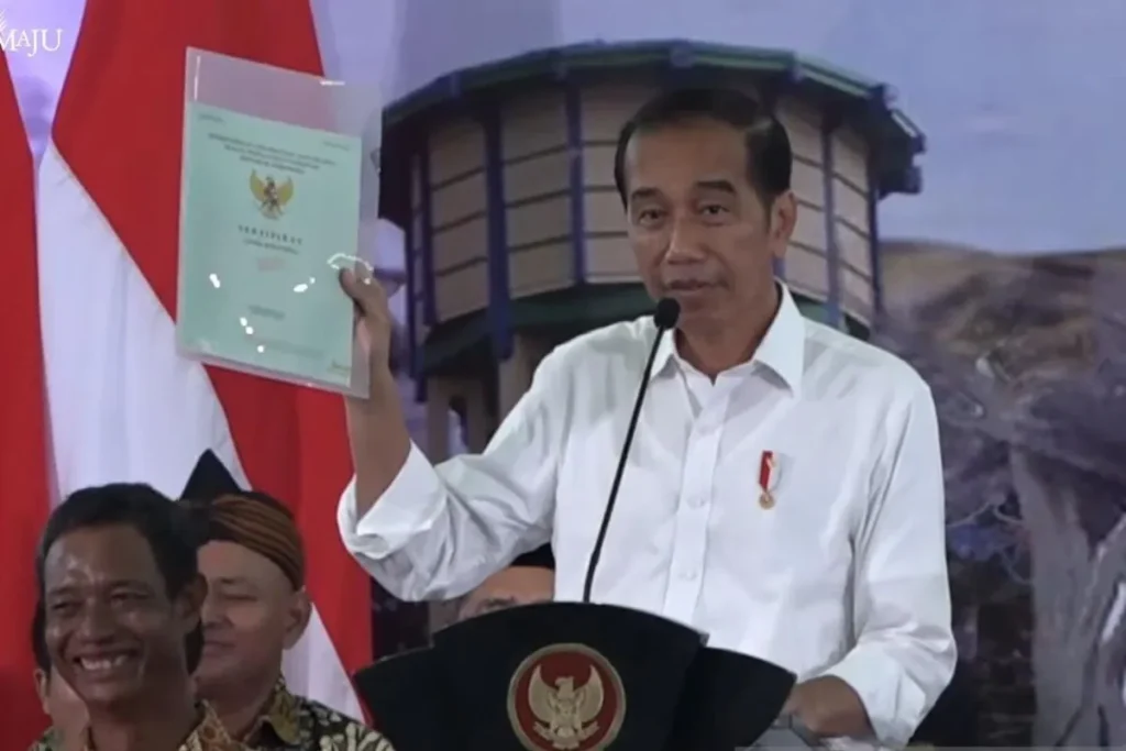 Government commits to land certification completion by 2024: Jokowi