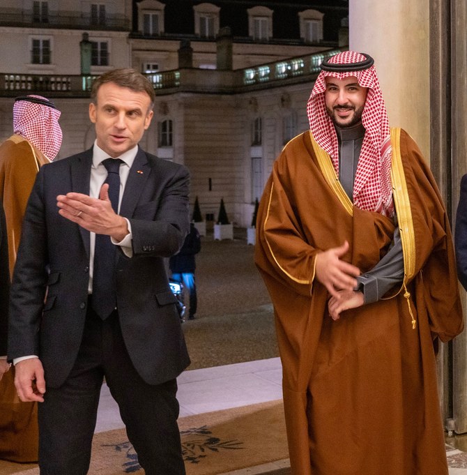 Macron, Saudi defense minister discuss bilateral relations