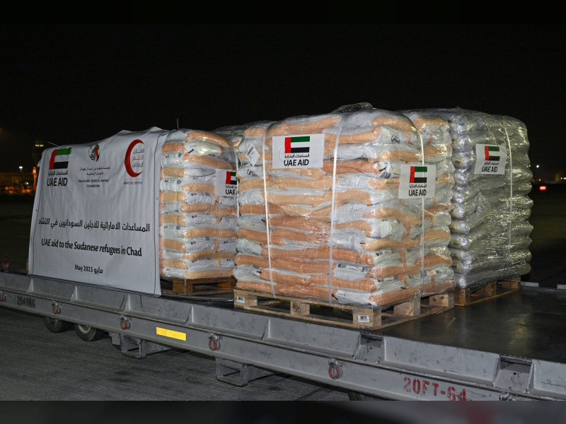 UAE dispatches food supplies to Sudanese refugees