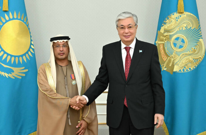 Kazakhstan's President awards Order of Dostyk to UAE Ambassador