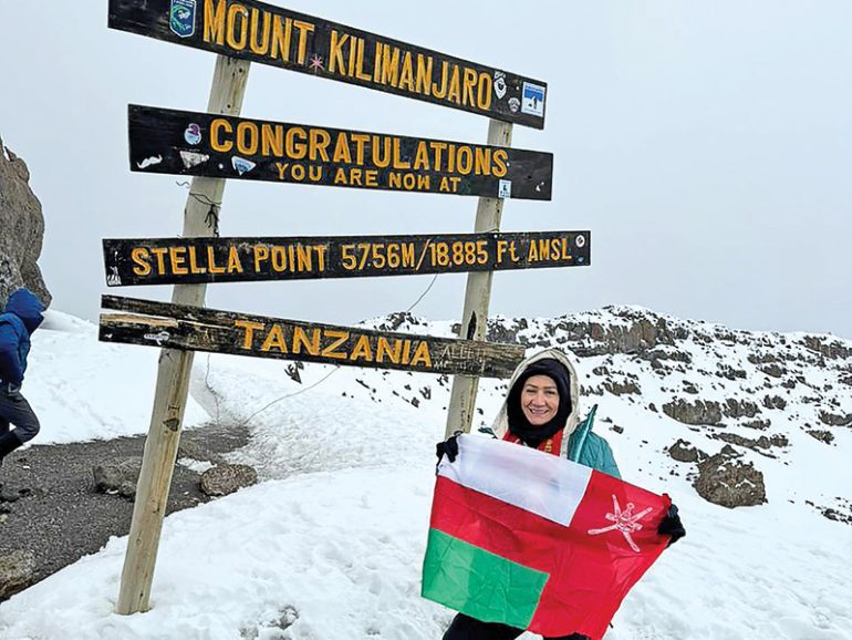 Omani Adventurer Suhaila Nasser al Kindi Conquers Mount Kilimanjaro