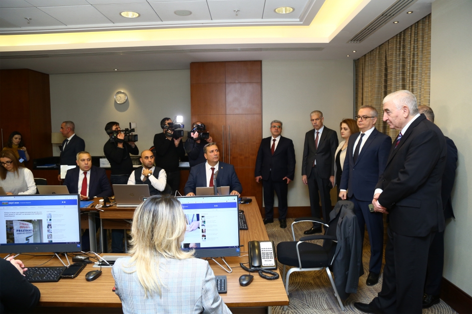 Azerbaijani CEC Chairman Visits 'Election - 2024' Independent Media Center