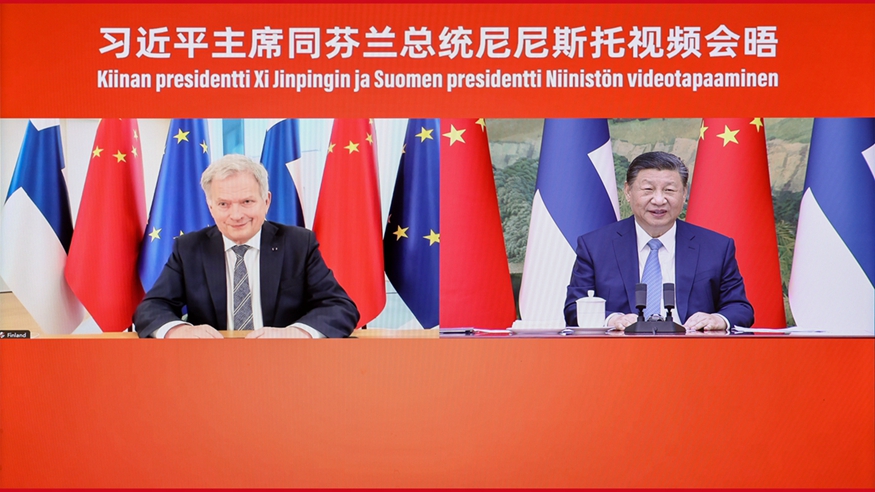 China Commits to Deepening Future-Oriented Cooperative Partnership with Finland: Xi
