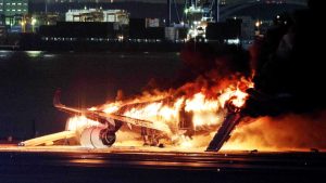 Tokyo's Haneda Airport: Japan Airlines plane engulfed in runway fire incident
