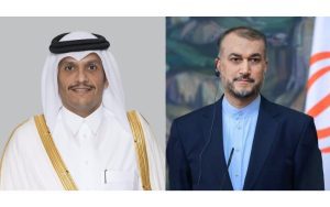 Qatari PM Engages in Phone Discussion with Iranian FM