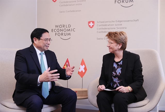 PM Chinh Diplomatic Encounters in Davos with Swiss President, UNCTAD Secretary-General