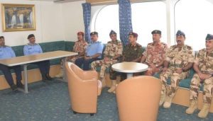 Military Commanders Oversee Progress