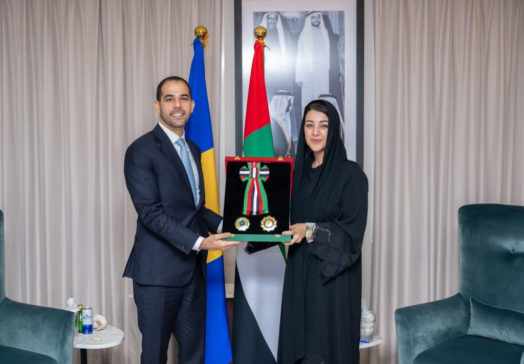 Abu Dhabi, The Gulf Observer: In a ceremony held at the Ministry of Foreign Affairs headquarters, President His Highness Sheikh Mohamed bin Zayed Al Nahyan honored Gabriel Abed, Ambassador of the Republic of Barbados to the United Arab Emirates