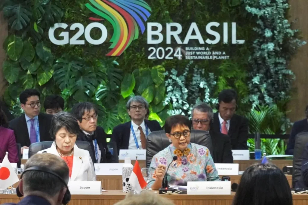 Indonesian FM Addresses Gaza Crisis at G20 Foreign Ministers' Meeting