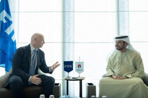 UAEFA and FIFA President Gianni Infantino Confer on Football Development