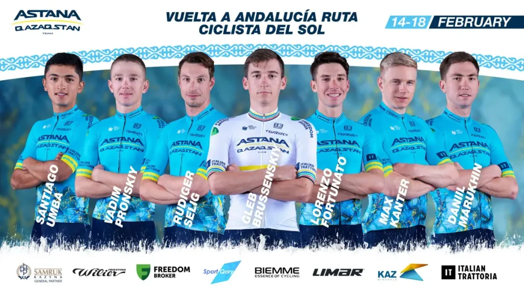 Astana Qazaqstan Team Gears Up for Vuelta a Andalucia Rita Ciclista Del Sol