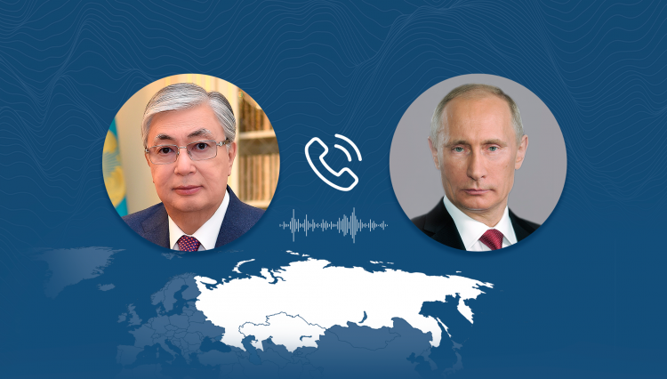 President Tokayev Engages in Telephone Discussion with Putin Amidst Terrorist Attack in Russia