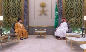 Saudi Crown Prince Holds Talks with Iraq's National Wisdom Movement Chairman