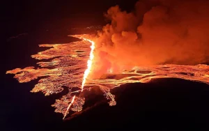 Volcano Erupts in Iceland, Marking Fourth Occurrence Since December