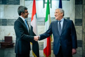 Abdullah bin Zayed Holds Talks with Italian Foreign Minister in Rome