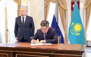 Kazakh Prime Minister Signs Condolence Book at Russian Embassy in Astana
