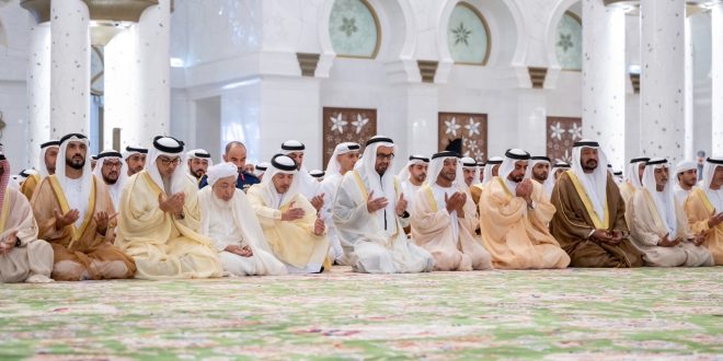 UAE President Performs Eid Al-Fitr Prayer at Sheikh Zayed Grand Mosque